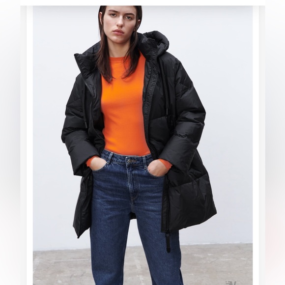 🔥last call! EUC Zara oversized down winter puffer, size XL - Picture 3 of 9